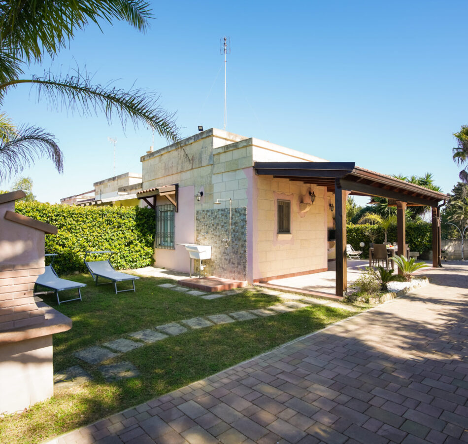 veranda con vista giardino